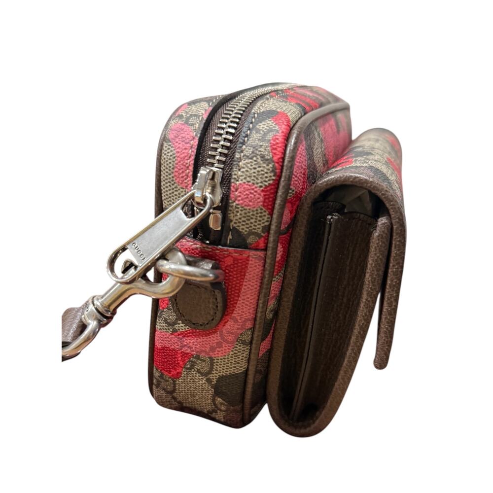 Gucci GG Supreme Pink Camo Crossbody Shoulder Bag Unisex Camoflauge - Picture 9 of 9